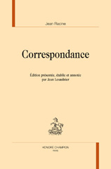 E-book, Correspondance, Racine, Jean, Honoré Champion