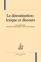 E-book, La dénomination : Lexique et discours, Honoré Champion