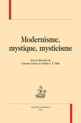 E-book, Modernisme, mystique, mysticisme, Honoré Champion