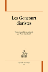 E-book, Les Goncourt diaristes, Honoré Champion