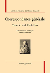 E-book, Correspondance générale : Mai 1844-1846, De Flavigny Marie, Comtesse D'Agoult, Honoré Champion