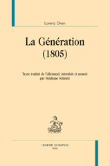eBook, La Génération (1805), Oken Lorenz, Honoré Champion