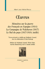 E-book, Oeuvres, Rocca Albert Jean Michel, Honoré Champion