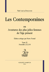 E-book, Les Contemporaines : Nouvelles 212-244, Rétif De La Bretonne, Honoré Champion