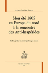 E-book, Mon été 1805 en Europe du nord à la rencontre des Anti-hespérides, Seume Johann Gottfried, Honoré Champion