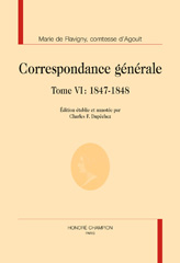 E-book, Correspondance générale : 1847-1848, De Flavigny Marie, Comtesse D'Agoult, Honoré Champion