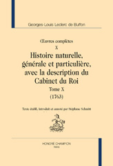 E-book, Oeuvres complètes : Histoire naturelle, générale et particulière, avec la description du Cabinet du roi, Honoré Champion
