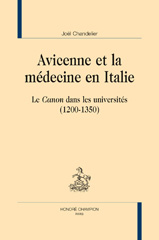 E-book, Avicenne et la médecine en Italie : Le Canon dans les universités : 1200-1350, Chandelier, Joël, Honoré Champion