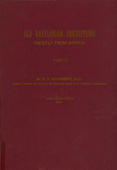 E-book, The Excavations in Assyria and Babylonia, ISD