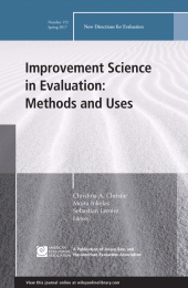 eBook, Improvement Science in Evaluation: Methods and Uses : New Directions for Evaluation, Number 153, Jossey-Bass