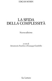 E-book, La sfida della complessità, Morin, Edgar, Le Lettere