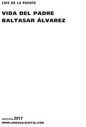 E-book, Vida del padre Baltasar Álvarez, Linkgua