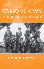 eBook, Carson's army : The Ulster Volunteer Force, 1910-22, Manchester University Press