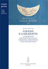 E-book, Galileo e la bilancetta : un momento fondamentale nella storia dell'idrostatica e del peso specifico, L.S. Olschki