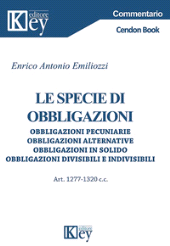 eBook, Le specie di obbligazioni : obbligazioni pecuniarie, obbligazioni alternative, obbligazioni in solido, obbligazioni divisibili e indivisibili, Key editore