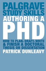 eBook, Authoring a PhD, Dunleavy, Patrick, Red Globe Press