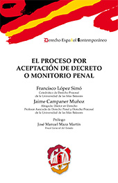 eBook, El proceso por aceptación de decreto o monitorio penal, López Simó, Francisco, Reus