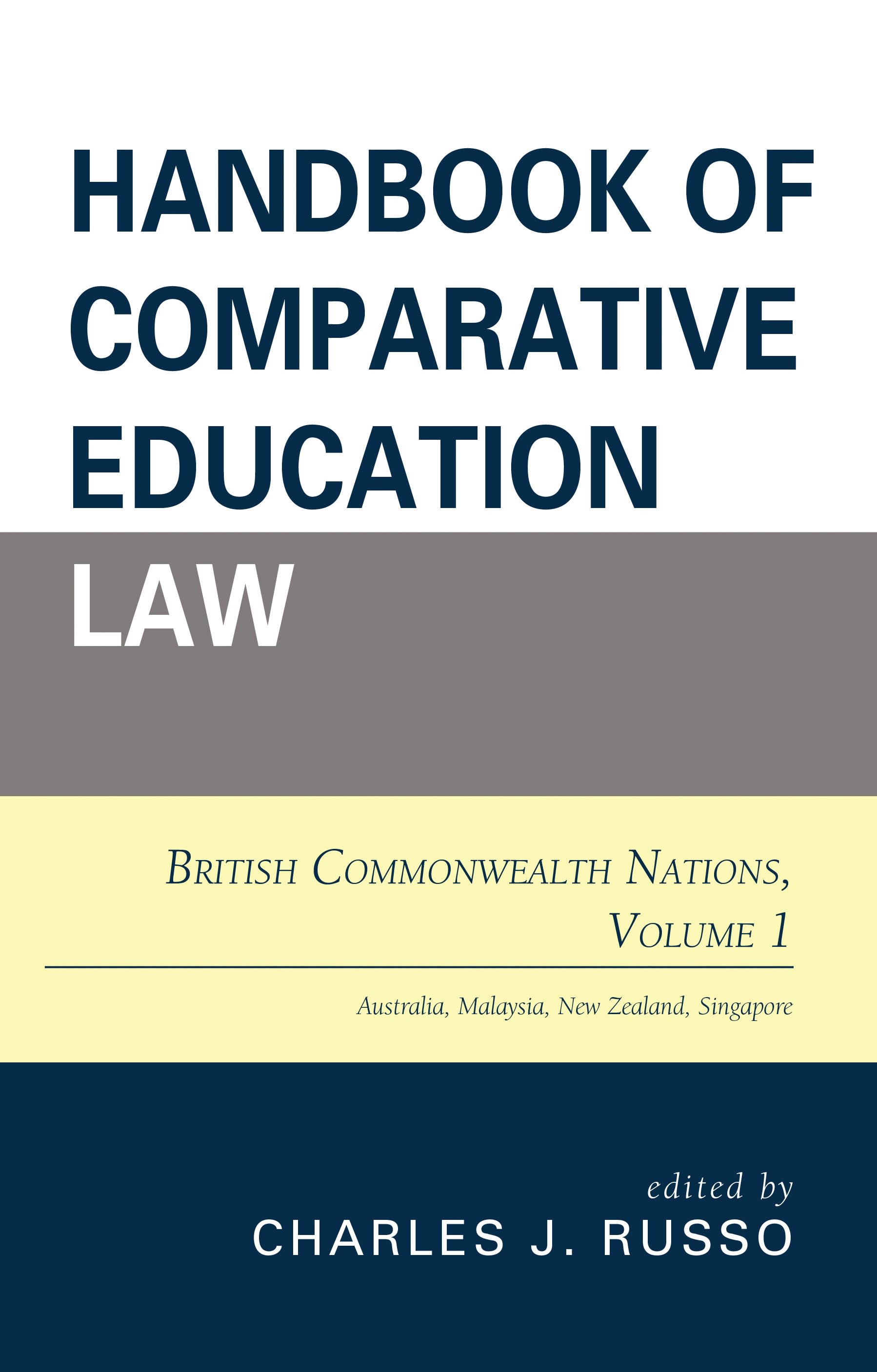 E-book, Handbook of Comparative Education Law : British Commonwealth Nations, Rowman & Littlefield