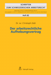 E-book, Der arbeitsrechtliche Aufhebungsvertrag, Stämpfli Verlag