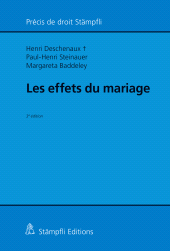 E-book, Les effets du mariage, Stämpfli Verlag