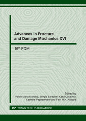 E-book, Advances in Fracture and Damage Mechanics XVI, Trans Tech Publications Ltd