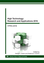 eBook, High Technology : Research and Applications 2016, Trans Tech Publications Ltd