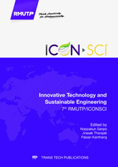 E-book, Innovative Technology and Sustainable Engineering, Trans Tech Publications Ltd