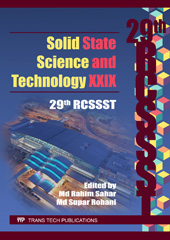 E-book, Solid State Science and Technology XXIX, Trans Tech Publications Ltd
