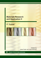 E-book, Materials Research and Application II, Trans Tech Publications Ltd
