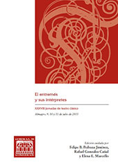 E-book, El entremés y sus intérpretes : XXXVIII Jornadas de Teatro Clásico, Almagro, 9, 10 y 11 de julio de 2015, Universidad de Castilla-La Mancha