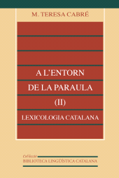 E-book, A l'entorn de la paraula (II): lexicologia catalana, Universitat de València