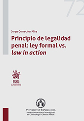 E-book, Principio de legalidad penal : ley formal vs. law in action, Correcher Mira, Jorge, Tirant lo Blanch