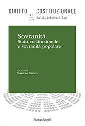 Articolo, Sovranità popolare e rappresentanza politica tra dicotomia e dialettica, Franco Angeli