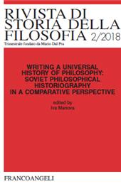 Issue, Rivista di storia della filosofia : LXXIII, 2, 2018, Franco Angeli