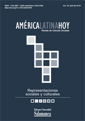 Fascicule, América Latina Hoy : revista de ciencias sociales : 78, 1, 2018, Ediciones Universidad de Salamanca