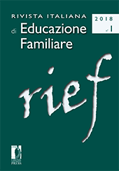 Fascículo, Rivista italiana di educazione familiare : 1, 2018, Firenze University Press