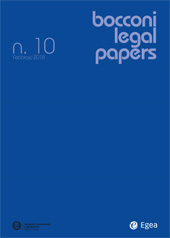 Fascículo, Bocconi Legal Papers : 10, 10, 2018, Egea