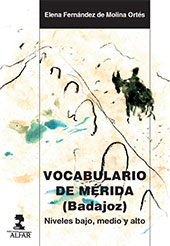 E-book, Vocabulario de Mérida (Badajoz) : niveles bajo, medio y alto, Alfar