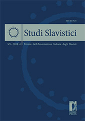 Fascículo, Studi slavistici : rivista dell'associazione italiana degli Slavisti : XV, 1, 2018, Firenze University Press