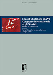 E-book, Contributi italiani al XVI Congresso Internazionale degli Slavisti (Belgrado, 20-27 agosto 2018), Firenze University Press