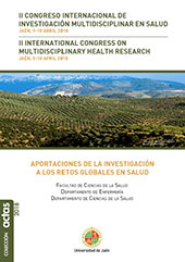 eBook, II congreso internacional de investigación multidisciplinar en salud, Jaén, 9-10 abril 2018 = II international congress on multidisciplinary health research, Jaén, 9-10 April 2018, Universidad de Jaén