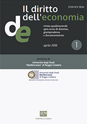 Fascículo, Il diritto dell'economia : 95, 1, 2018, Enrico Mucchi Editore