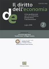 Fascículo, Il diritto dell'economia : 96, 2, 2018, Enrico Mucchi Editore