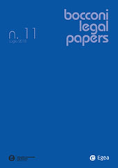Fascículo, Bocconi Legal Papers : 11, 11, 2018, Egea