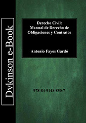 E-book, Derecho civil : manual de derecho de obligaciones y contratos, Fayos Gardó, Antonio, Dykinson