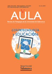 Issue, AULA : revista de Pedagogía de la Universidad de Salamanca : 24, 2018, Ediciones Universidad de Salamanca