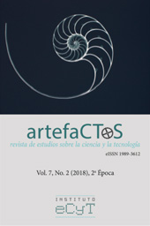 Fascículo, ArtefaCToS : revista del Instituto de Estudios de la Ciencia y la Tecnología : 7, 2, 2018, Ediciones Universidad de Salamanca