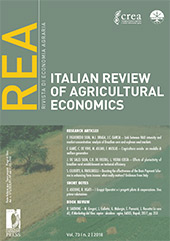 Fascicolo, Rivista di economia agraria : LXXIII, 2, 2018, Firenze University Press
