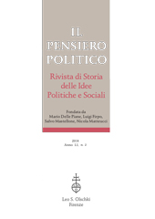 Issue, Il pensiero politico : rivista di storia delle idee politiche e sociali : LI, 2, 2018, L.S. Olschki