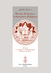 Fascicolo, Rivista di storia e letteratura religiosa : LIV, 1, 2018, L.S. Olschki
